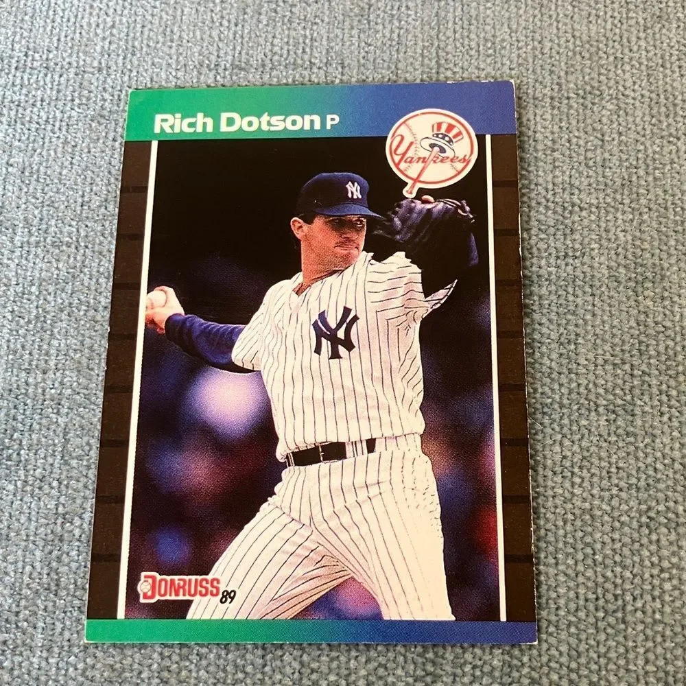 1989 Donruss New York Yankees Baseball Card Trading Card